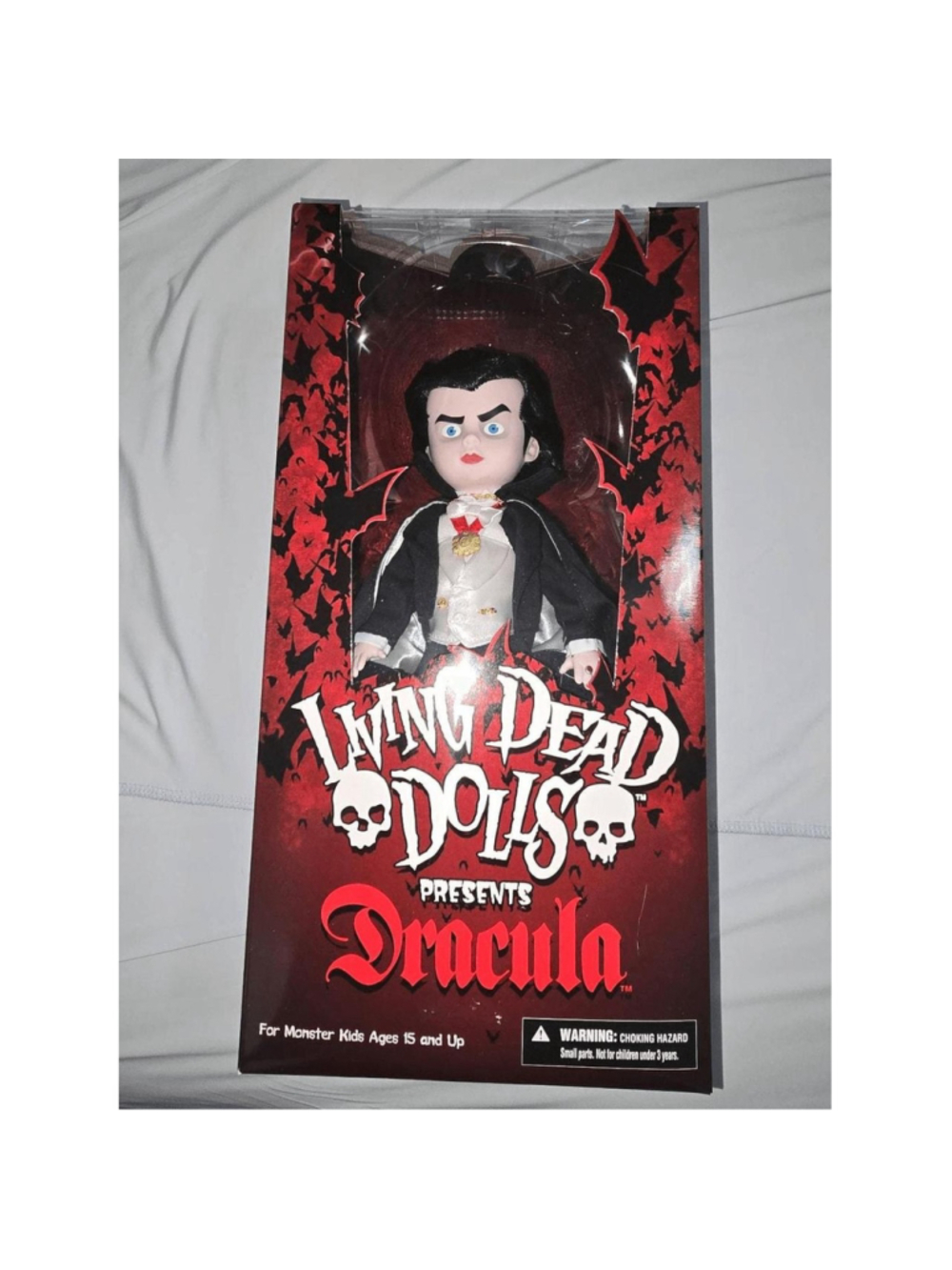 Brand new, never opened Mezco Toyz Dracula Living Dead Doll